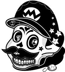 Mario Sugar Skull Risunki Cherep Eskiz