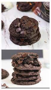 Triple Chocolate Cookie Espresso Powder Recipes Baking Espressopowderrecipesbaking Soft An In 2021 Chocolate Cookie Recipes Triple Chocolate Chip Cookies Desserts