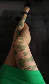 I can't wait to get back in to finish up next month! Poison Ivy Tattoo Strumpfhosen Nackt S 3xl Grossen Etsy