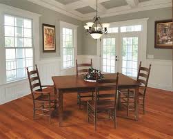 Simple yet stylish, camden invites you to the kitchen or dining room table, offering a smooth, sturdy seat crafted of natural toned rubberwood. Cherry Wood Shaker Extension Table From Dutchcrafters Amish Furniture