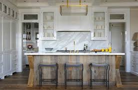 Stylish farmhouse industrial kitchen islands with refinished reclaimed wood and zinc tops. Reclaimed Wood Panels For Kitchen Island Bar Stickwood Is Adhesive Stick On Wood Panels Home Kitchens Kitchen Design Rustic Kitchen