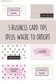 Choose from our selection of designs to suite your business needs. 5 Business Card Tips Where To Order Business Cards For Your Craft Business Cutting For Business
