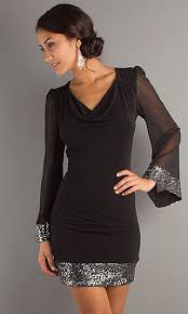 Short Formal Dresses With Long Sleeve Black Short Dress Long Sleeve Short Dress Short Black Dress Long Sleeves