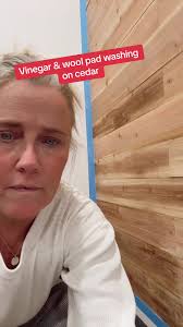 Vinegar/wool pads wash