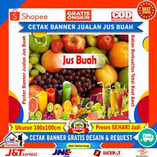 Spanduk jus juice spanduk jakarta saat ini sudah mulai marak tempat jus yang seluruh ruangannya di lapisi 20 new for spanduk jus buah finleys beginlys sumber : Spanduk Es Buah Juice Jus Buah Dll Shopee Indonesia