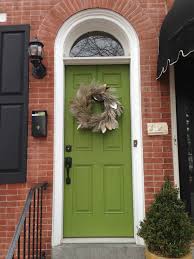 On our list of the best front door colors for a green house, black is right at the top. Brick House Mint Green Front Door Novocom Top