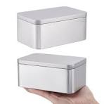 Amazon.com: GOMAKERER 1 Pc Square Cookie Tin Box, 5x2.99x2 ...
