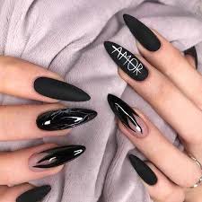 Manikyur S Nadpisyu Amor Gelnails Long Nails Simple Nails Edgy Nails