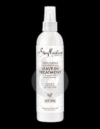 If your hair is very dry or porous, you can leave it on longer; Shea Moisture 100 Virgin Coconut Oil Leave In Treatment 237ml 8oz