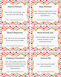 A Fun And Free Table Manners Game Kids Table Manners Manners For Kids Table Manners