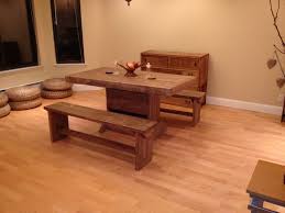 6 Foot Single Pedestal Set Table Measures About 3 Feet Wide 6 Feet Long Two 6 Foot Benches That Slid With Images Wood Dining Room Table Wood Dining Room Dining Room Table