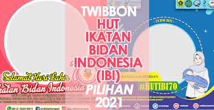 Kementerian pemberdayaan perempuan dan perlindungan anak / maybe you would like to learn more about one of these? Twibbon Hut Ibi 70 Bingkai Foto Ikatan Bidan Indonesia Minimalis Di Twibbonize Com Semangat News