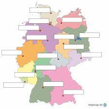 Die brd hat 16 bundesländer. Hauptstadte Der Bundeslander Von Berni 4teachers Landkarte Fur Deutschland Alle Bundeslander