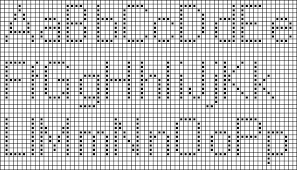 counted cross stitch alphabet