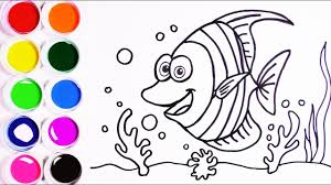 Como Dibujar Y Colorear Un Pez De Arco Iris Arte Y Color Para Ninos Learn Colors Funkeep Youtube Podran pintar y dibujar a sus personajes ademas despues de pintar o calcar tu dibujo de peces puedes colgarlo en tu habitacion o con un iman en el frigorifico. como dibujar y colorear un pez de arco iris arte y color para ninos learn colors funkeep