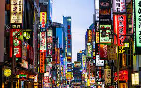 Download Wallpapers Tokyo 4k Shinjuku Street Modern Buildings Japan Asia Besthqwallpapers Com Modern Buildings City Wallpaper Tokyo