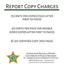 Public Records Request St Johns County Sheriff S Office