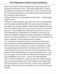 Fishermans Knot Unity Ceremony Unity Ceremony Wedding Ceremony Unity Wedding Unity Knot