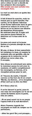 A quel stade de la grossesse les porter ? L Homme Qui Devait Aller Acheter Des Escargots Pour Sa Femme