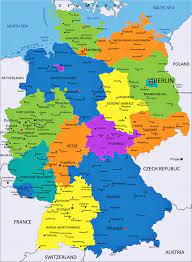 Batısında fransa, hollanda, belçika ve lüksemburg; Almanya Da Sehirler Haritasi Orangesmile Com