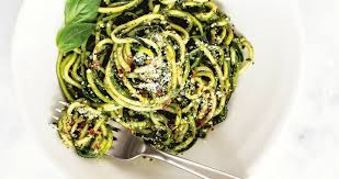 How to make this zucchini noodle recipe. Almond Pesto Zucchini Noodles The Organic Kitchen Blog And Tutorials
