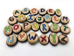 This reading comprehension worksheet is for teaching and learning about the letter r. Alphabet Story Stones Letters Painted Rocks Learning The Etsy Hong Kong