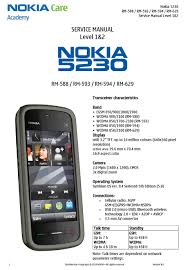 Permanent unlocking of nokia 5230 xpressmusic is possible using an unlock code. Nokia 5230 Serivce Manual Pdf Download Manualslib