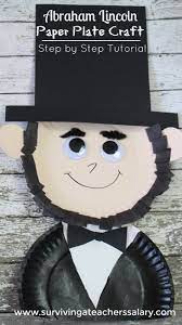 President S Day Abraham Lincoln Paper Plate Kid S Craft Abraham Lincoln For Kids Abraham Lincoln Craft Abraham Lincoln Projects