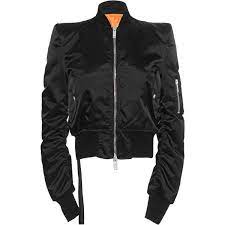 Unravel Bomber Chopped Black Bomber Jacket With Shoulder Pads 5 425 Sar Liked On Polyvore Slim Fit Bomber Jacket Slim Bomber Jacket Stand Collar Jackets