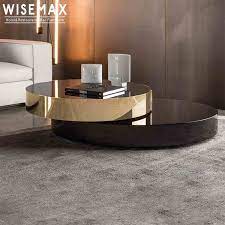 Contemporary coffee table contemporary coffee tables modern small cross contemporary black wood coffee table. Italian Luxury Modern Round Coffee Table Nordic Style Gold Brass Stainless Steel Furniture Double Rotating Wooden Tea Table Buy Round Coffee Table Modern Coffee Table Luxury Coffee Table Product On Alibaba Com