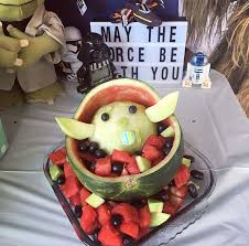Watermelon Yoda Baby Shower Watermelon Star Wars Baby Shower Star Wars Birthday Party