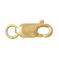 11.75x4.75 mm lobster clasp with ring. 14k Lobster Clasp Lobster Clasp For Bracelets