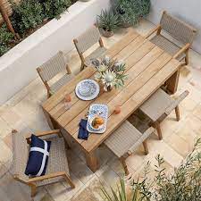 | patio & garden furniture. Larnaca Teak Extendable Outdoor Dining Table Williams Sonoma