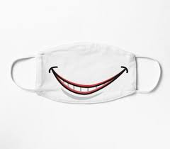 Lips Teeth Smiling Face Mask Covers Four Designs Mask By Okotshirt Face Mask Smile Face Funny Mask