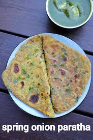 Spring Onion Paratha Recipe Hare Pyaz Ka Paratha Green Onion Paratha Paratha Recipes Green Onions Recipes Paratha