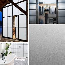 Frosted glass sliding door for bathroom installation. Toys Games 23 6 X 78 7 Inch Static Cling Frosted Window Film Suitable For The Smooth Glass Surface Of Home And Office Coavas Privacy Window Film Kids Furniture Room Decor