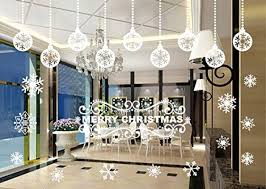 Pvc Stickers Merry Christmas Snowflake Lights Shop Window Glass Decoration Home Allfory Snowflake Christmas Lights Snowflake Lights Merry Christmas Snowflakes