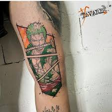 Rororoa Zoro Credit Tavares Ttt Follow Me And Tag Your Otaku Friends To The Best Anime Tattoo Account An Anime Tattoos Tattoos One Piece Tattoos