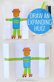 Draw An Expanding Hug Art Activities For Kids Fun Arts And Crafts Fathers Day Crafts