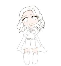 How to draw a chibi supergirl. Chibi Supergirl Anime Art Amino