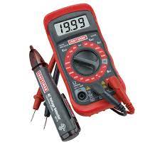 True rms multimeter measures ac/dc voltage and current, resistance, capacitance (r5007). Craftsman Digital Multimeter With Ac Voltage Detector
