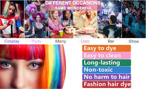 Hair chalk can be applied to dry or wet hair but can stain blonde hair. 10 Colors Hair Chalk Combs For Girls Gifts Temporary Hair Color Chalk Comb Set Popular Chalks On Birthday Cosplay Halloween Party Washable Hair Chalk Pens Safe For Kids Teen Age 3