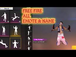 Free fire all emotes name. Free Fire All Emote Name By Ms Swarup Gaming Youtube