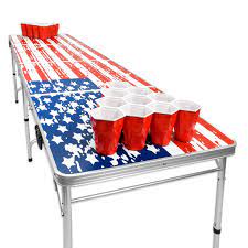 Just plug this cocktail arcade table in and start playing your favorite 4 player arcade games today! Gopong 8 Foot Beer Pong Table Tailgate Table Reviews Wayfair