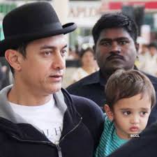 Aamir Khan spotted with his son Azad Rao Khan during a film shooting.