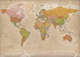 Rubbel weltkarte im din a4 archives citadingue. Antiquitaten Kunst Kunstplakate Riesenposter Grosse 140x100 Cm World Map Antique Weltkarte Im Antiken Stil