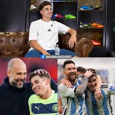🎙️Julian alvarez🇦🇷 : " When I first came to Man City and Guardiola  received me in his office, the first thing he said to me was, "You're  Argentinian, right? And you played