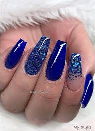 I like the way this came out. 67 Stunning Dark Blue Nail Designs White Nail Dark Blue Nails Blue Glitter Nails Blue Nail Designs