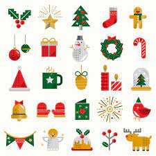 Ribbons lights holidays graphics christmas light vectors happy christmas tag light we xmas holly string white glow lights christmas holiday lighting vector. Download Premium Vector Of Set Of Christmas Symbol Vectors 281079 Christmas Icons Christmas Vectors Christmas Cards Kids
