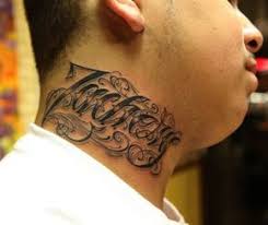 70 Awesome Tattoo Fonts Designs Cuded Neck Tattoo For Guys Best Neck Tattoos Neck Tattoo
